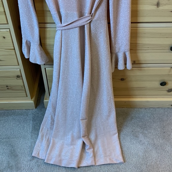 Free People One More Time Lurex Wrap Dress Size Extra Small - Picture 9 of 9